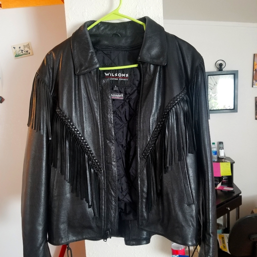 Womens Wilson's Fringe Leather Jacket